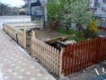struttura per recinto in legno di carpenteria